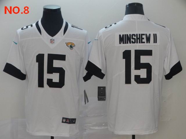 Men's Jacksonville Jaguars 15 Gardner Minshew II Jersey NO.8;